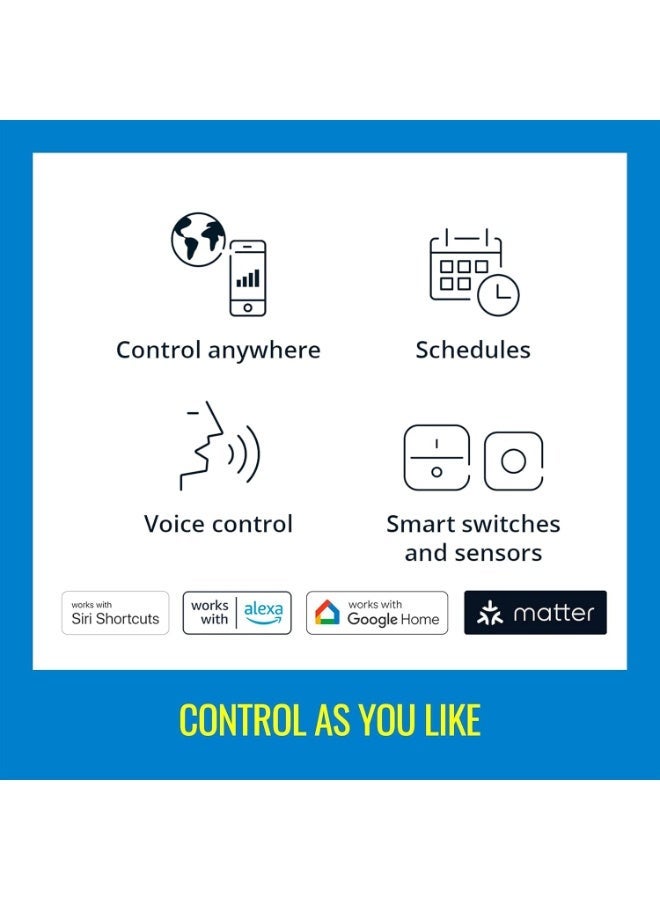 Wiz Smart Portable Button, Wireless Light Switch, Battery Powered, 15m Control Range, Magnetic Wall Mount Plate Included, Works with WiFi & Bluetooth, Matter, Alexa & Google Assistant - Image 5